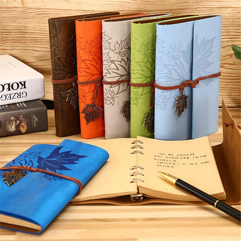 Benkyo Studios // Japanese Maple Leatherbound Notebook