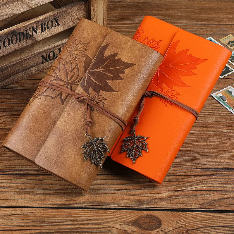 Benkyo Studios // Japanese Maple Leatherbound Notebook