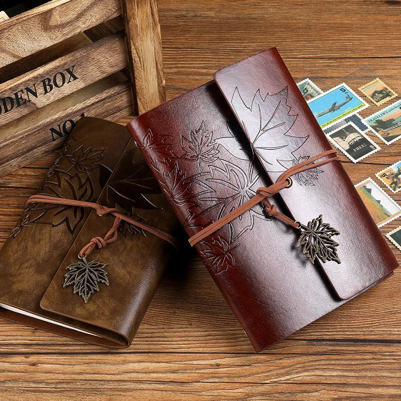 Benkyo Studios // Japanese Maple Leatherbound Notebook