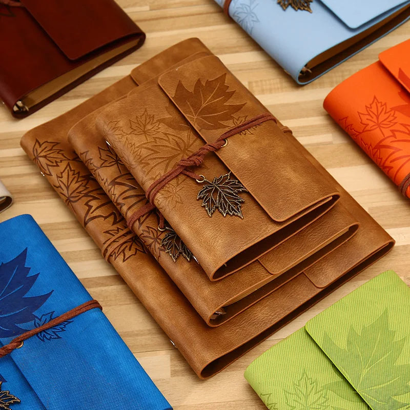 Benkyo Studios // Japanese Maple Leatherbound Notebook