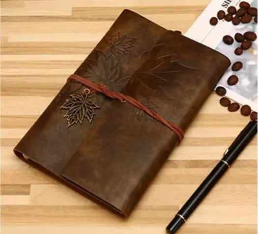 Benkyo Studios // Japanese Maple Leatherbound Notebook