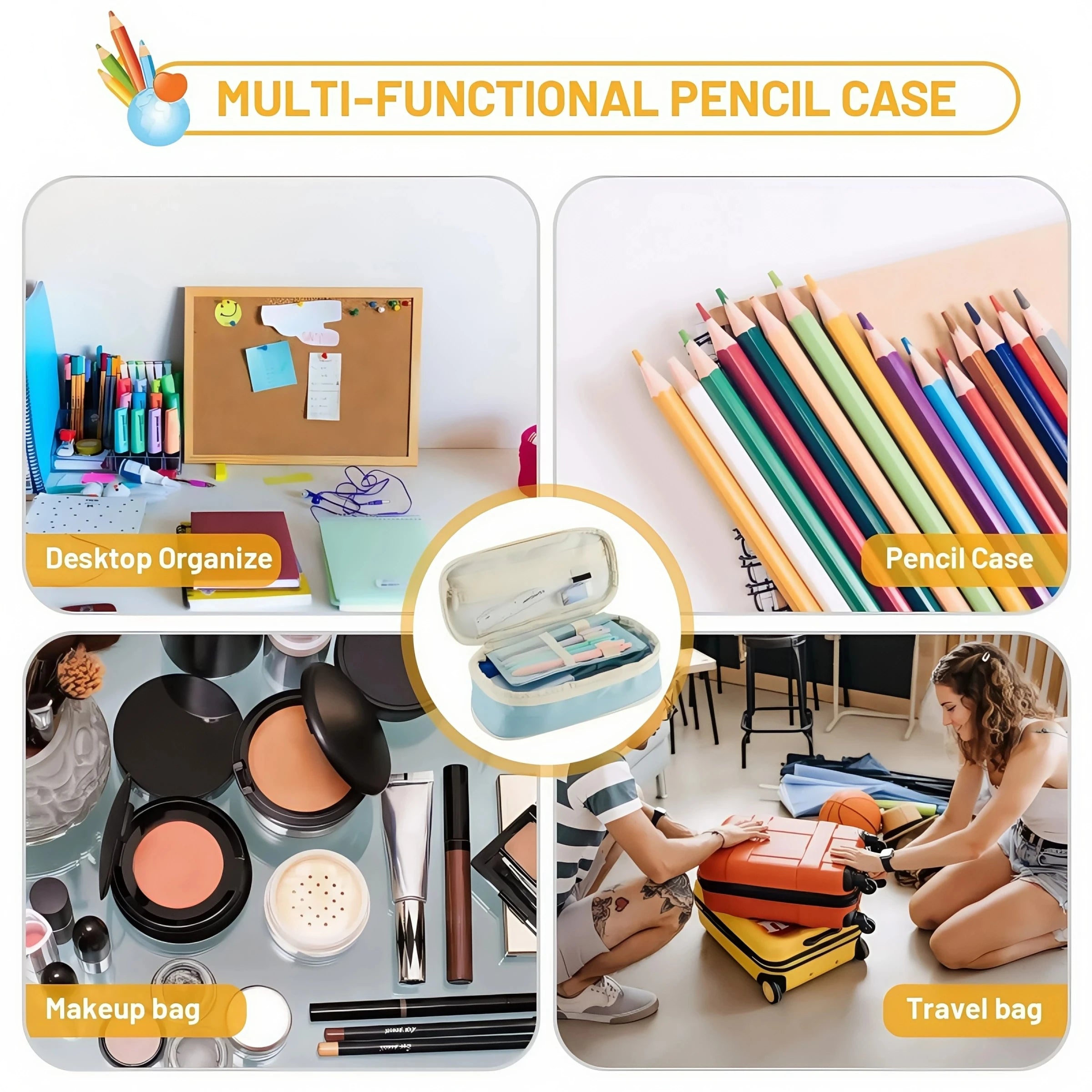 Benkyo Studios //  Pastel Premium Pencil Cases