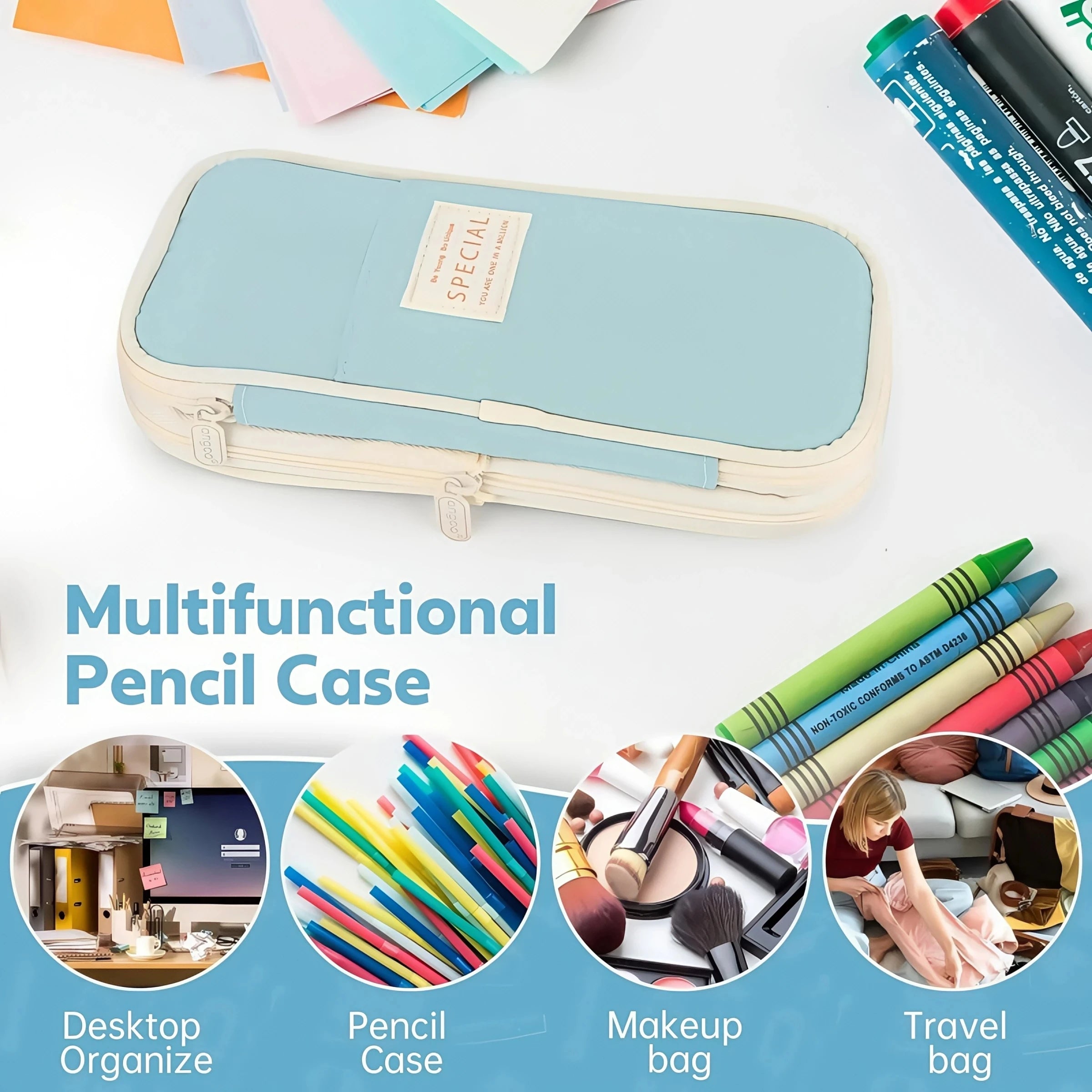 Benkyo Studios //  Pastel Premium Pencil Cases