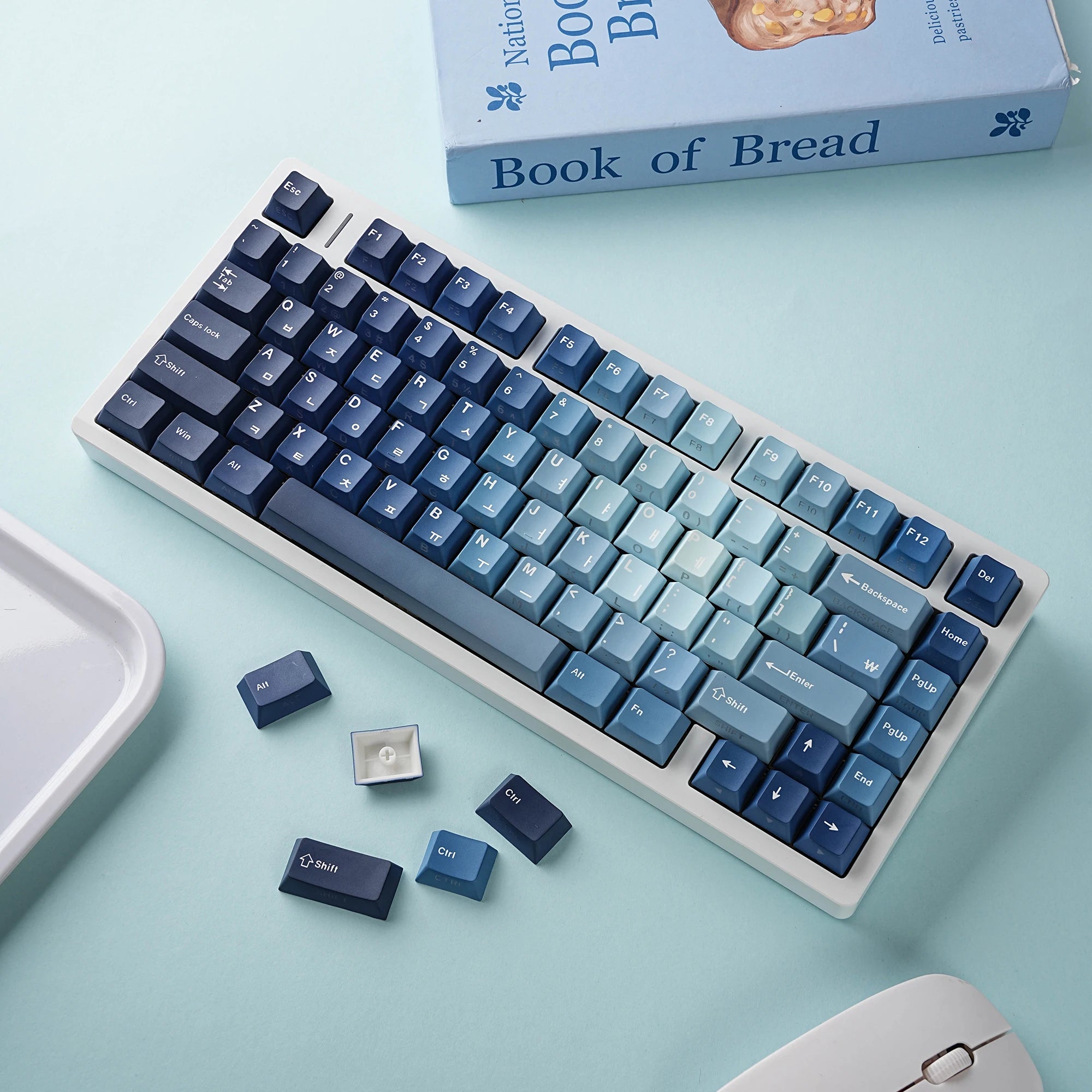 Benkyo Studio // Ocean Gradient Creamy Keycaps (130 Key)