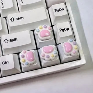 Benkyo Studio // Kawaii Keycaps Hearts 'n' Paws