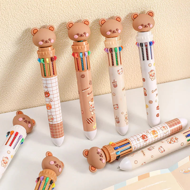 Benkyo Studios // 10 Colour Chibi Bear Pen