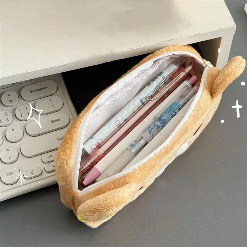 Benkyo Studios // Kawaii Plush Bear Pencil Case