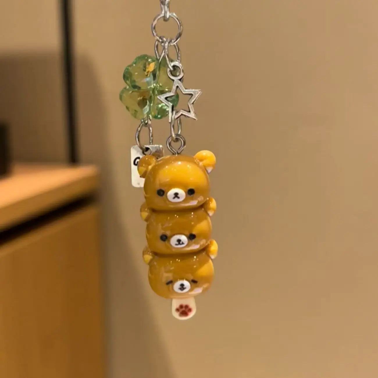 Benkyo Studios // Chibi Bear Photoholder/Bag Strap