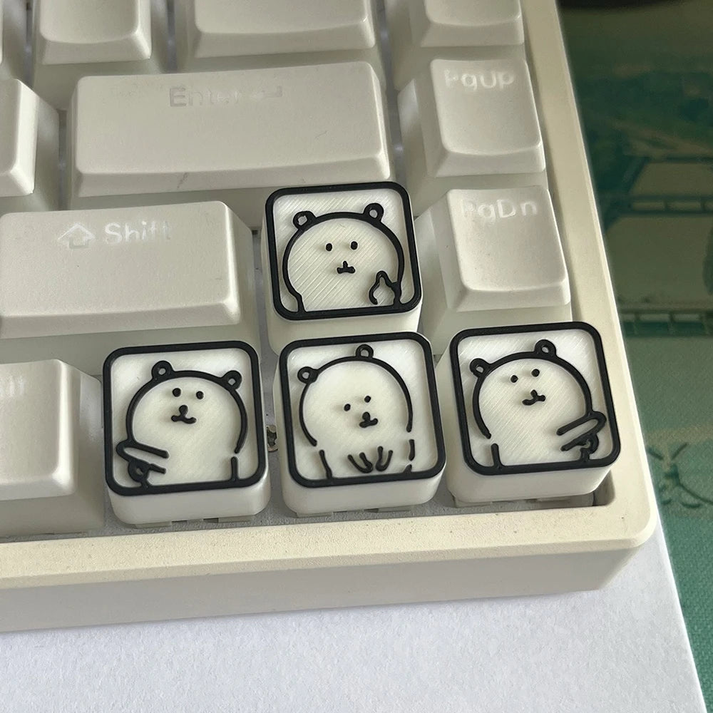 Benkyo Studio // 4-pack Gaming Custom Keycaps