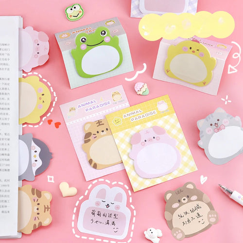 Benkyo Studio // 8-Pack Chibi Animal Post-its