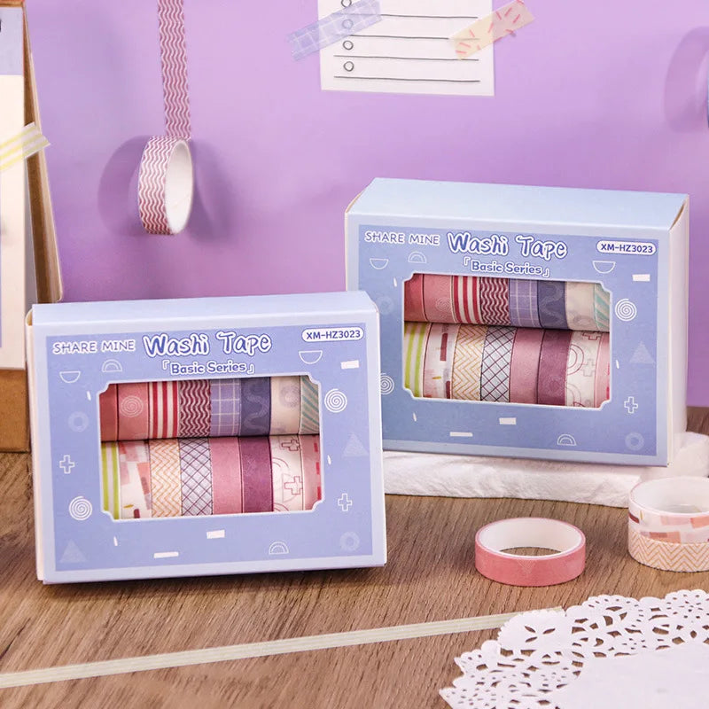 Benkyo Studio // Soft Pastel Cream 20-Pack Washi Tape Palettes