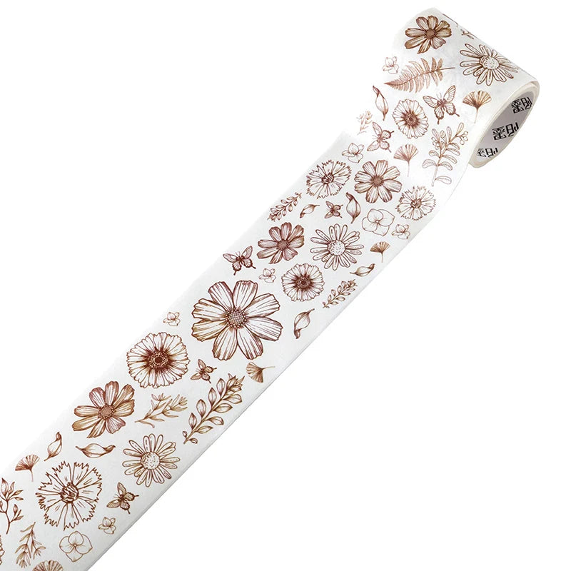 Benkyo Studio // Vintage Botanical Floral Washi Tape