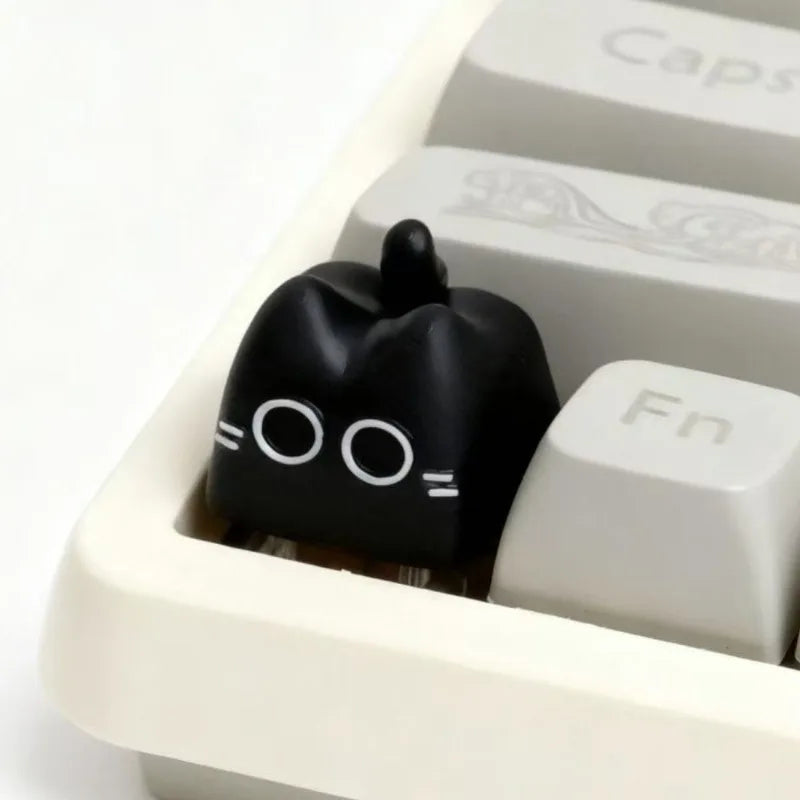Benkyo Studio // Handmade Neko Keycaps