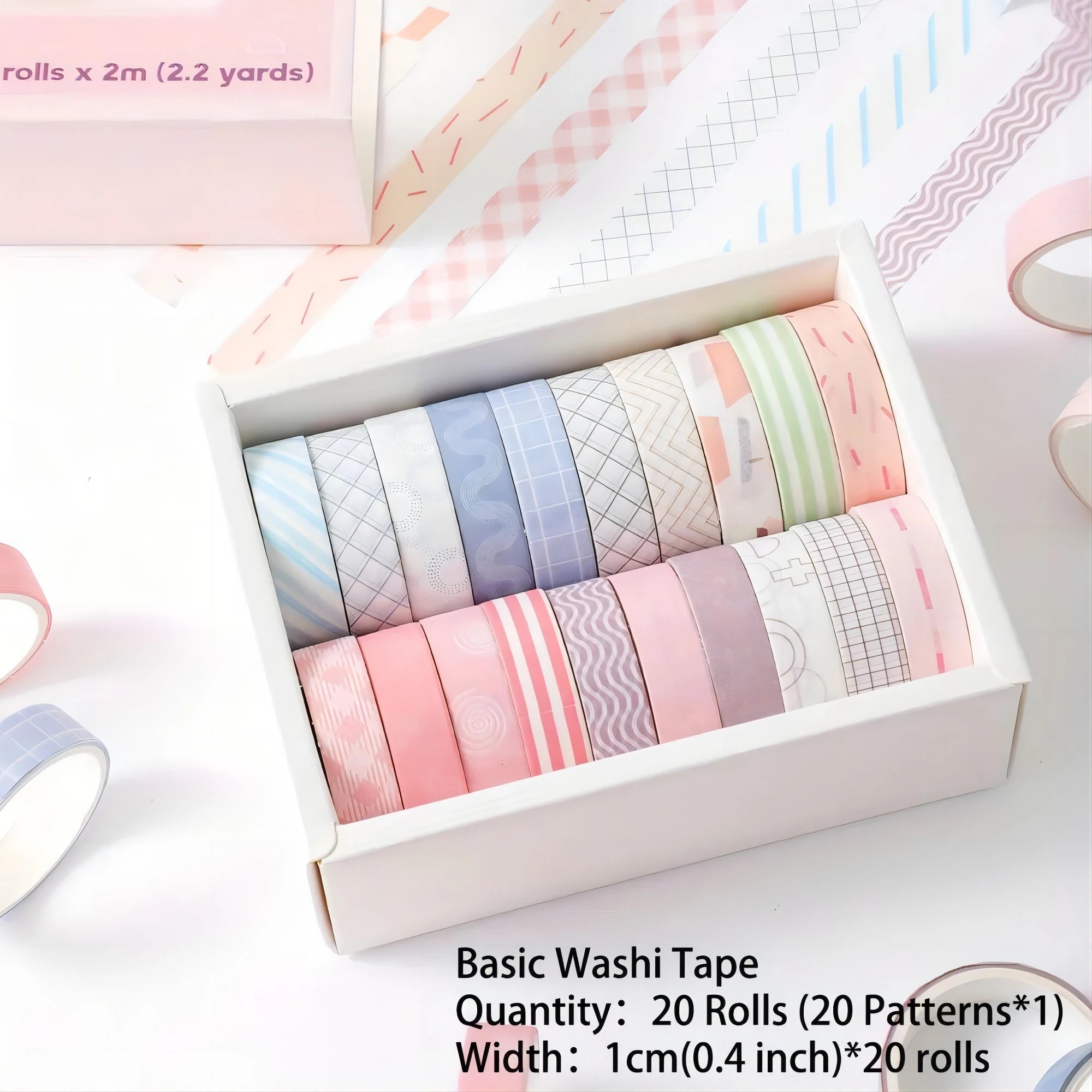Benkyo Studio // 20-Pack Washi Basics Range