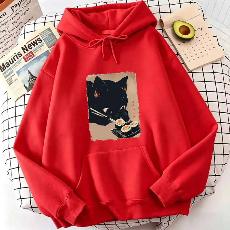 Benkyo Studio // Kuroneko Series | Sushi Hoodie