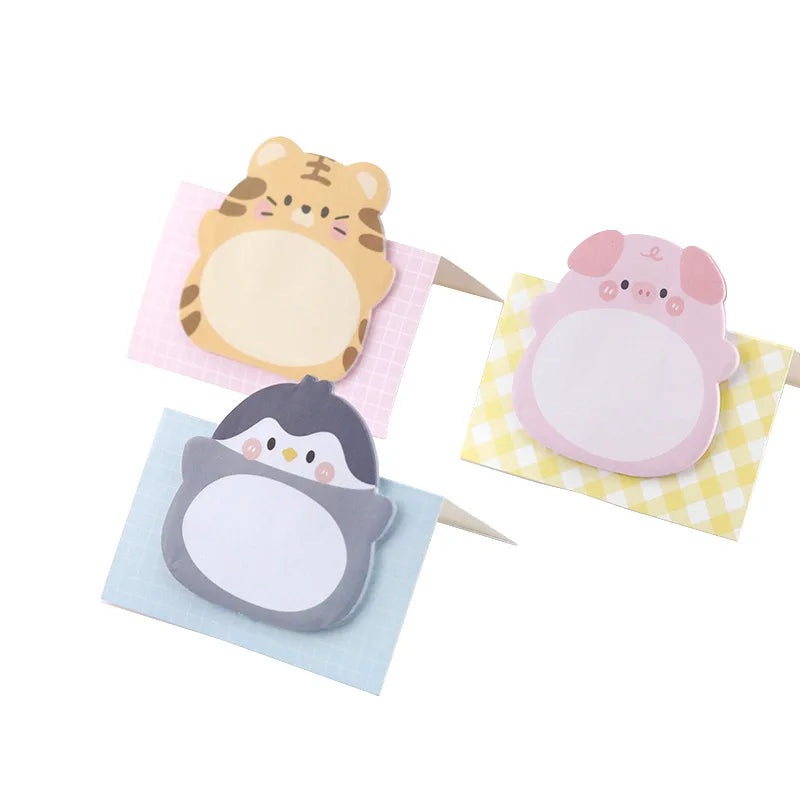 Benkyo Studio // 8-Pack Chibi Animal Post-its