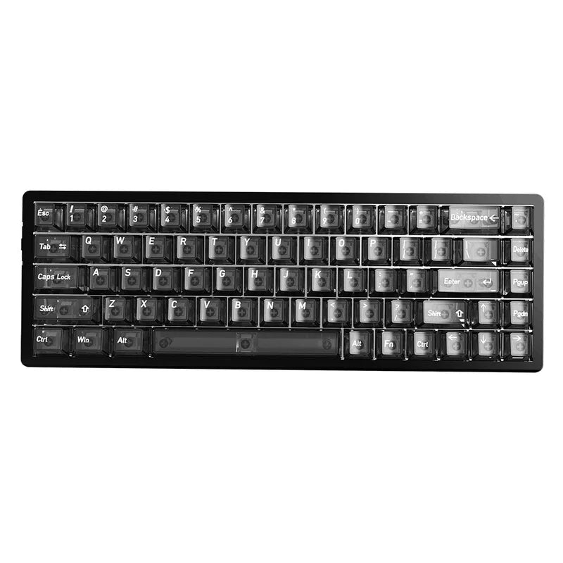 Benkyo Studio // Clear Glass-style Keycaps (136 Key)