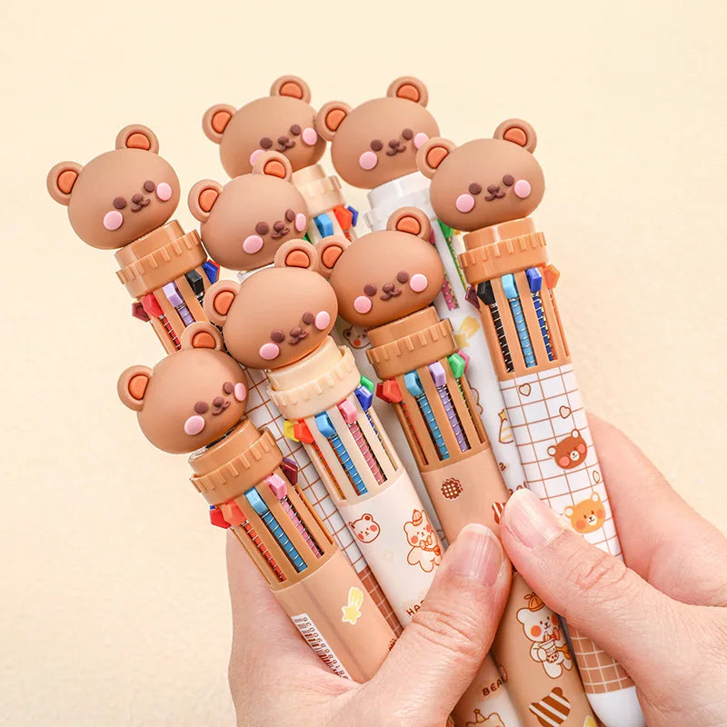 Benkyo Studios // 10 Colour Chibi Bear Pen