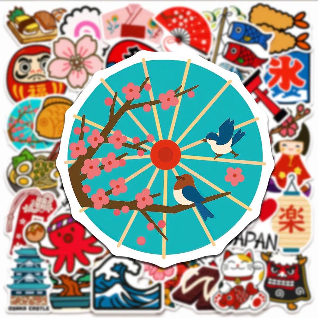 Benkyo Studio // 50-pack Traditional Japanese Stickers