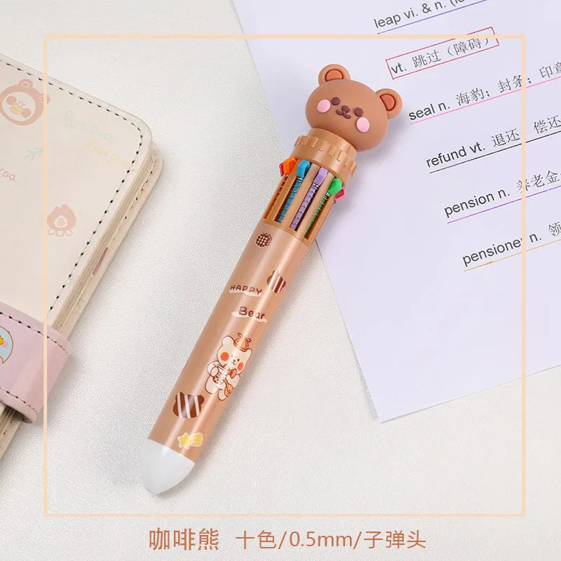 Benkyo Studios // 10 Colour Chibi Bear Pen