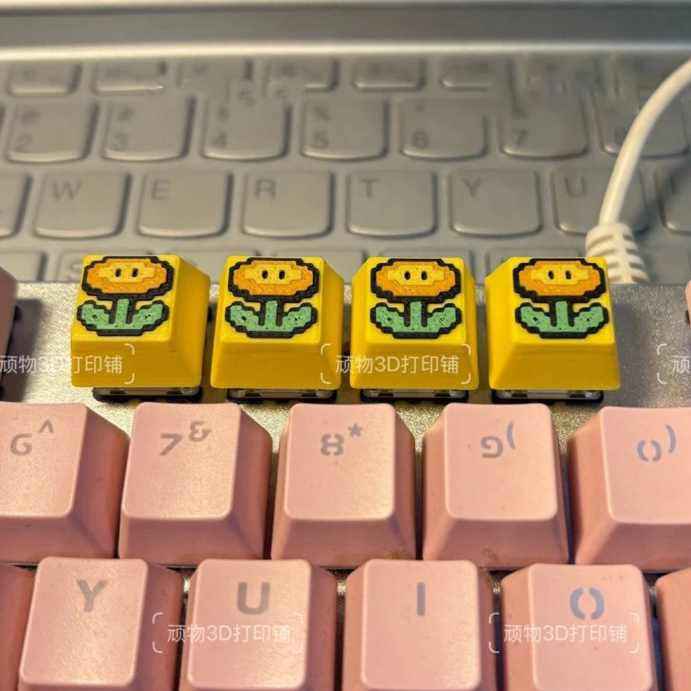 Benkyo Studio // 4-pack Gaming Custom Keycaps