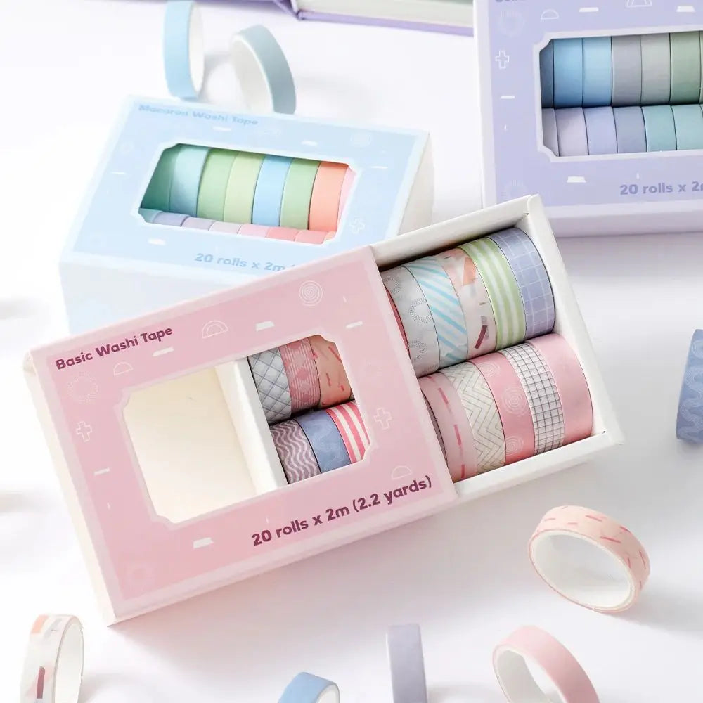 Benkyo Studio // 20-Pack Washi Basics Range