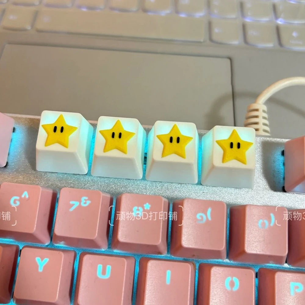Benkyo Studio // 4-pack Gaming Custom Keycaps