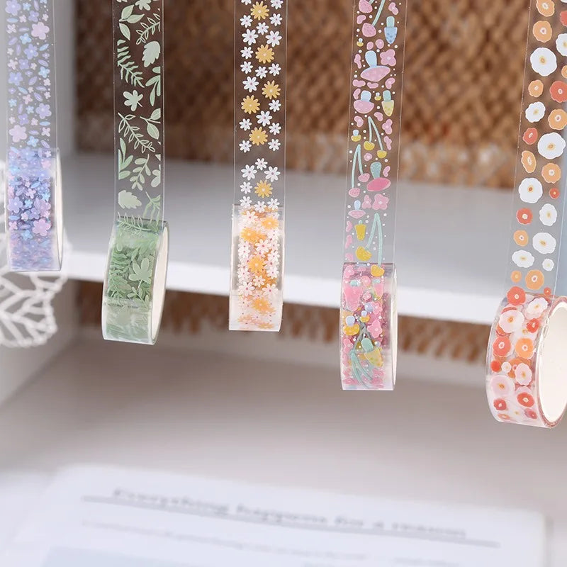 Benkyo Studio // Premium Floral 5-Piece Washi Sets