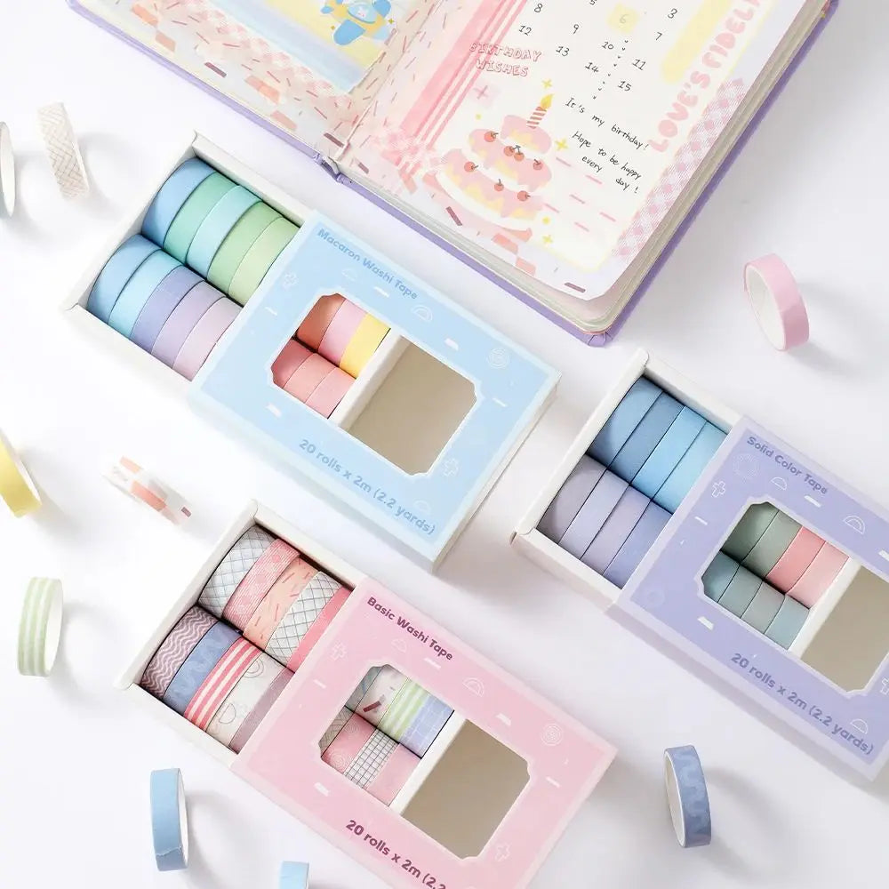 Benkyo Studio // 20-Pack Washi Basics Range