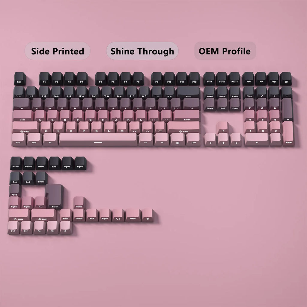 Benkyo Studio // Matte Gradient Keycaps (130 Key)