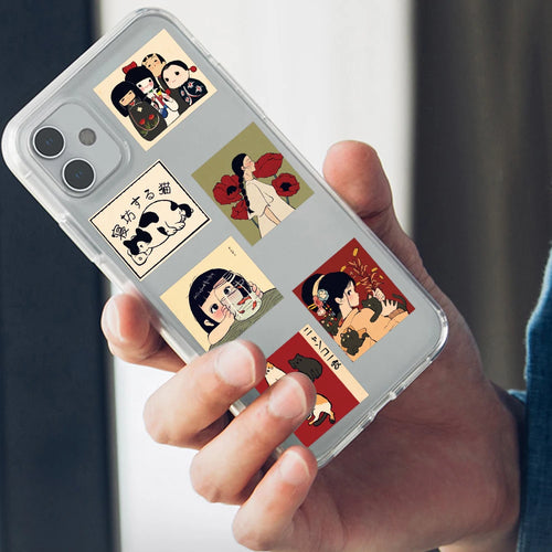 Benkyo Studio // 50-pack Vintage Style Anime Stickers