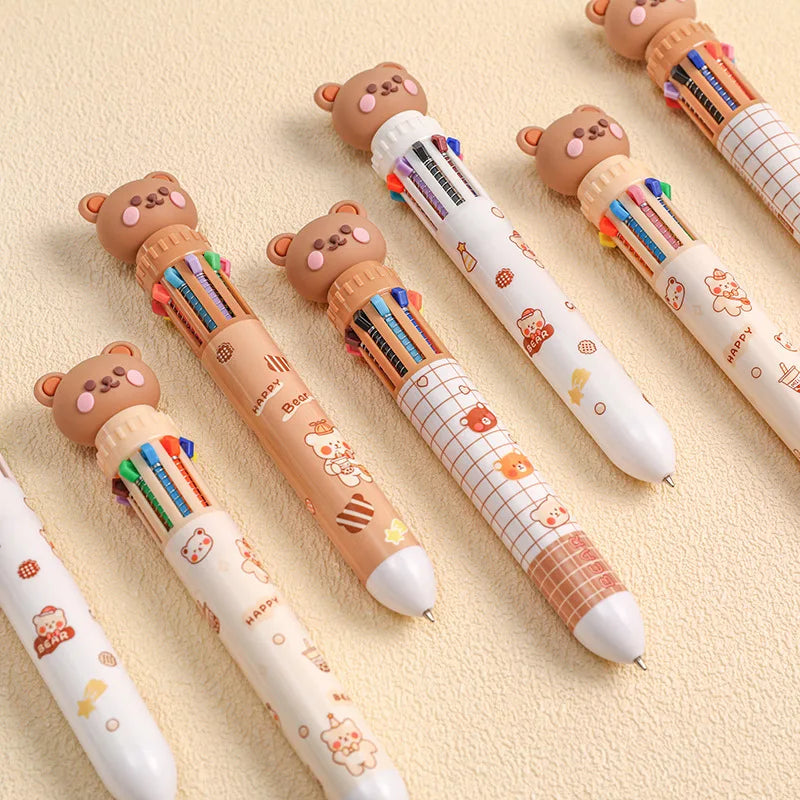 Benkyo Studios // 10 Colour Chibi Bear Pen
