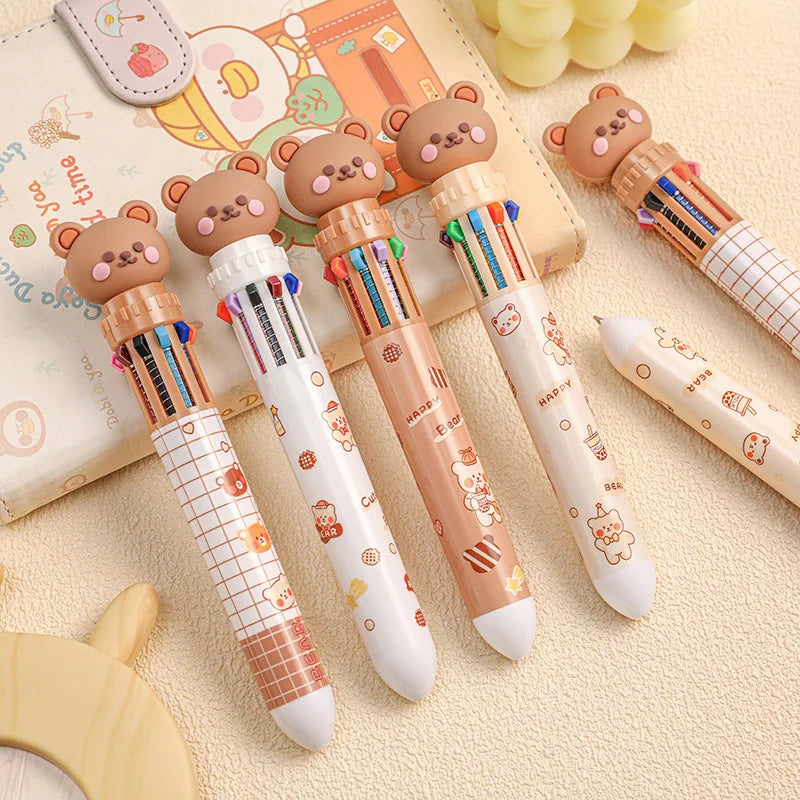 Benkyo Studios // 10 Colour Chibi Bear Pen