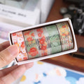 Benkyo Studio // Premium Floral 5-Piece Washi Sets