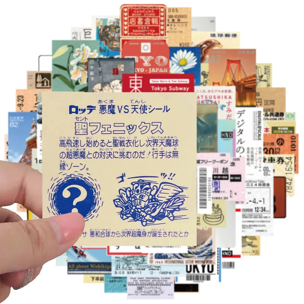 Benkyo Studio // 60-pack Japanese Travel Stickers