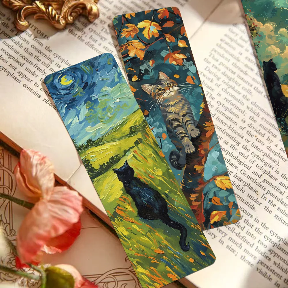Benkyo Studios // 30-pack Neko Bookmark Oil Painting