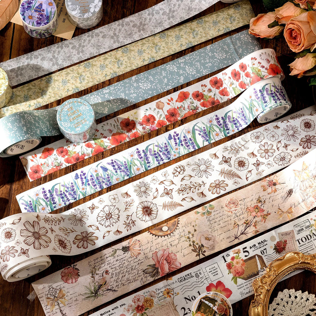 Benkyo Studio // Vintage Botanical Floral Washi Tape