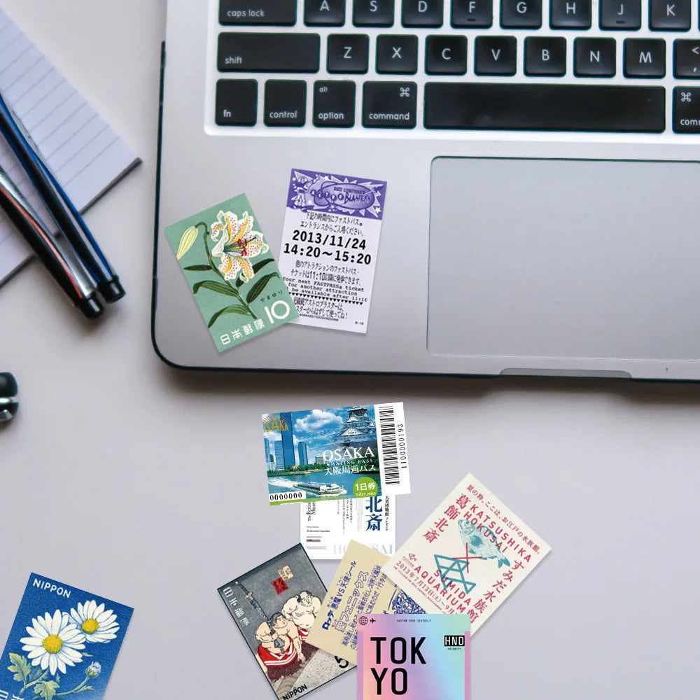 Benkyo Studio // 60-pack Japanese Travel Stickers