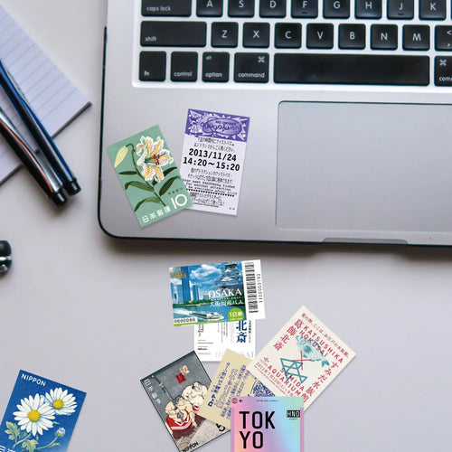 Benkyo Studio // 60-pack Japanese Travel Stickers