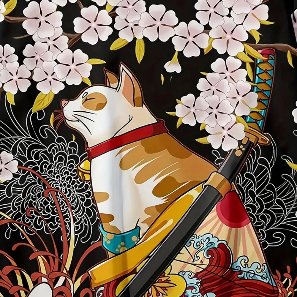 Benkyo Studio // Neko Samurai Kimono