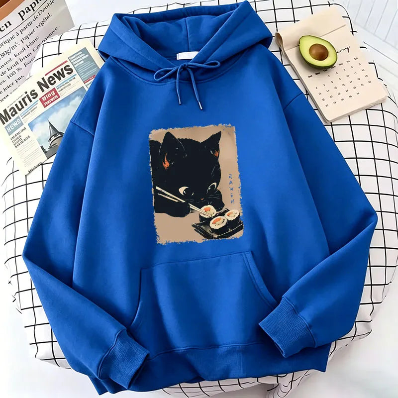 Benkyo Studio // Kuroneko Series | Sushi Hoodie