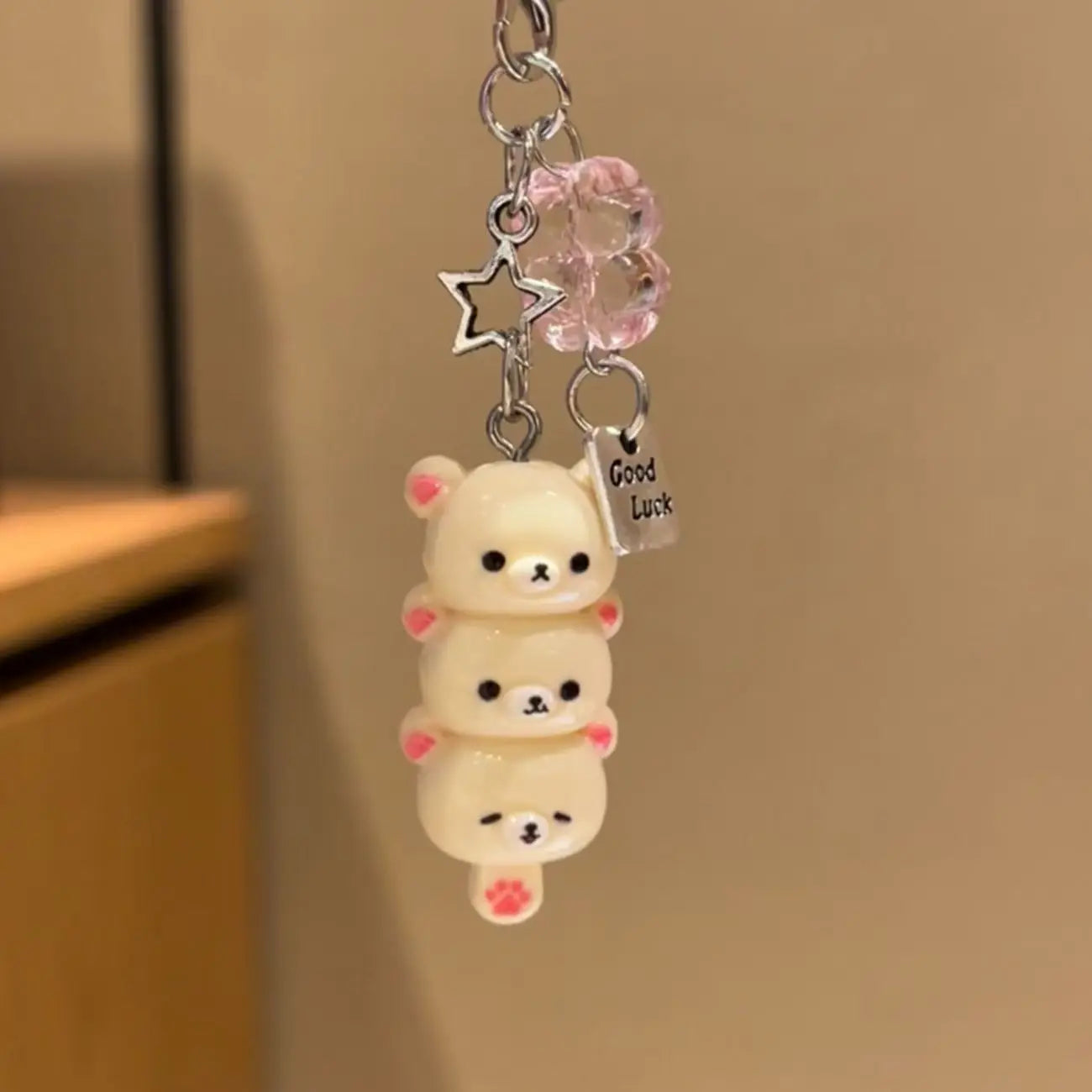 Benkyo Studios // Chibi Bear Photoholder/Bag Strap