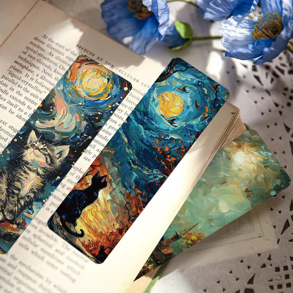 Benkyo Studios // 30-pack Neko Bookmark Oil Painting