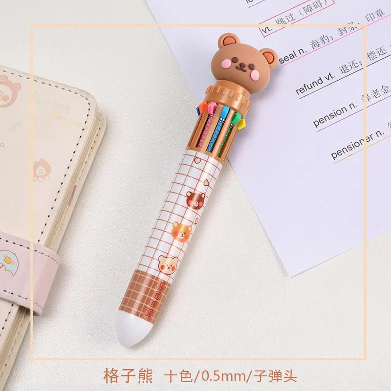 Benkyo Studios // 10 Colour Chibi Bear Pen