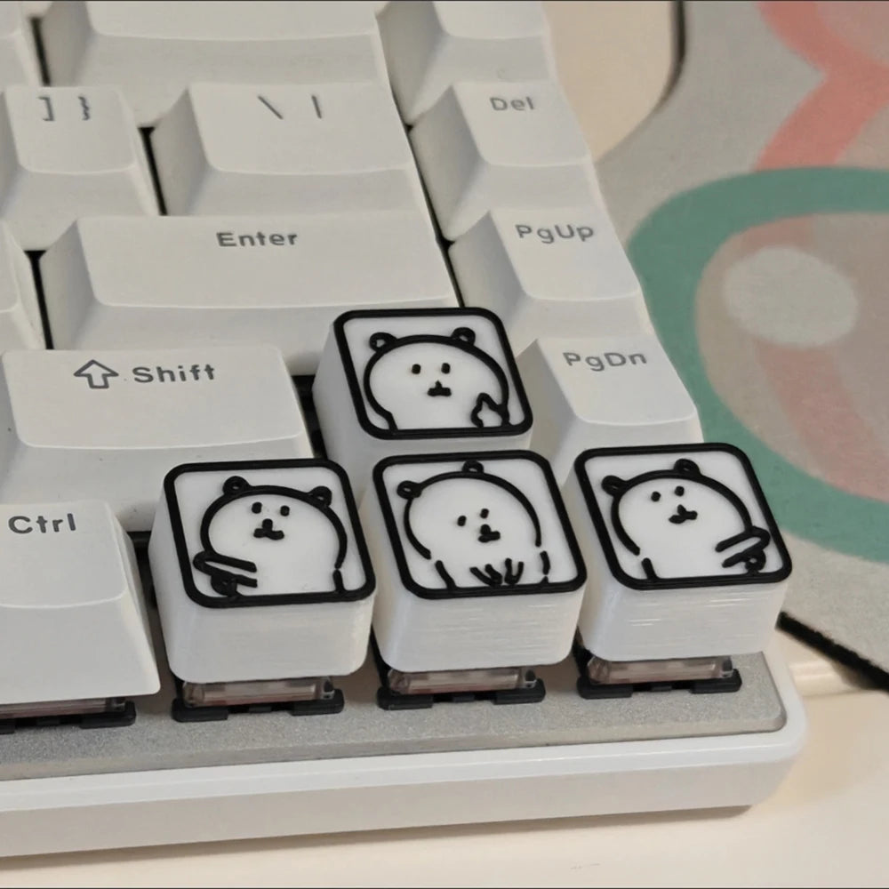 Benkyo Studio // 4-pack Gaming Custom Keycaps