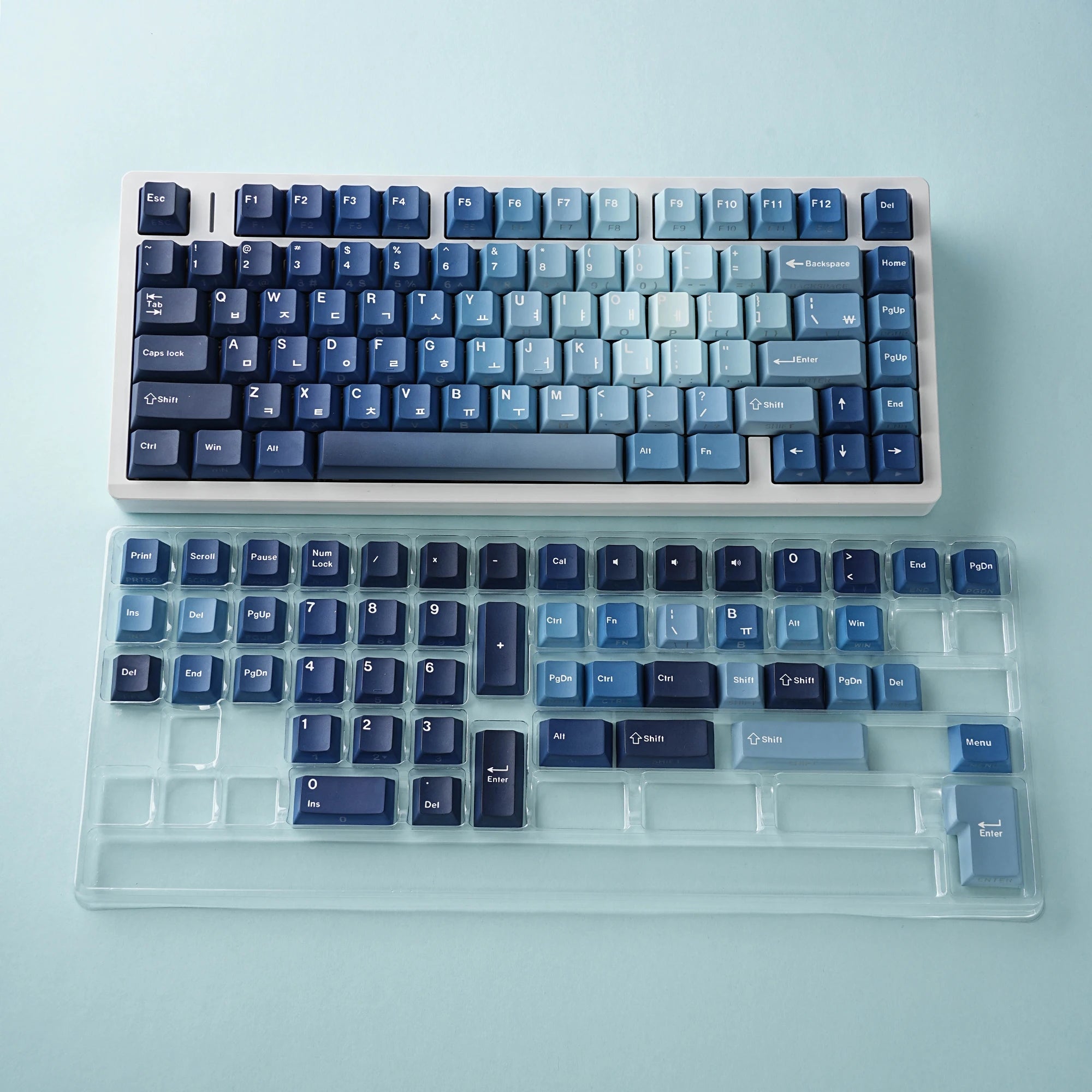 Benkyo Studio // Ocean Gradient Creamy Keycaps (130 Key)