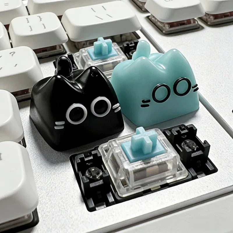 Benkyo Studio // Handmade Neko Keycaps