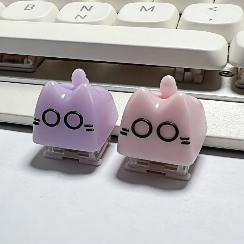 Benkyo Studio // Handmade Neko Keycaps