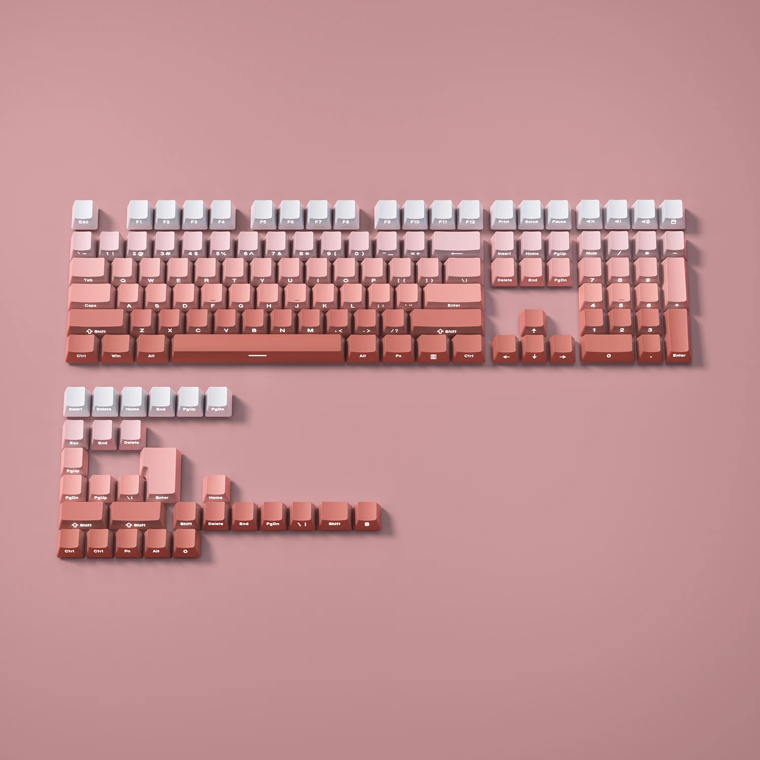 Benkyo Studio // Matte Gradient Keycaps (130 Key)