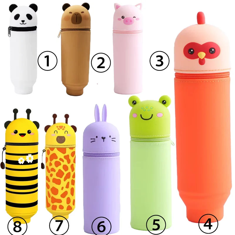 Benkyo Studios // Chibi Animal Pencil Cases